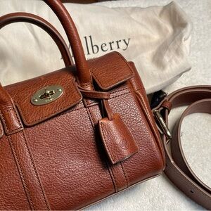 Mulberry mini Bayswater in cognac.